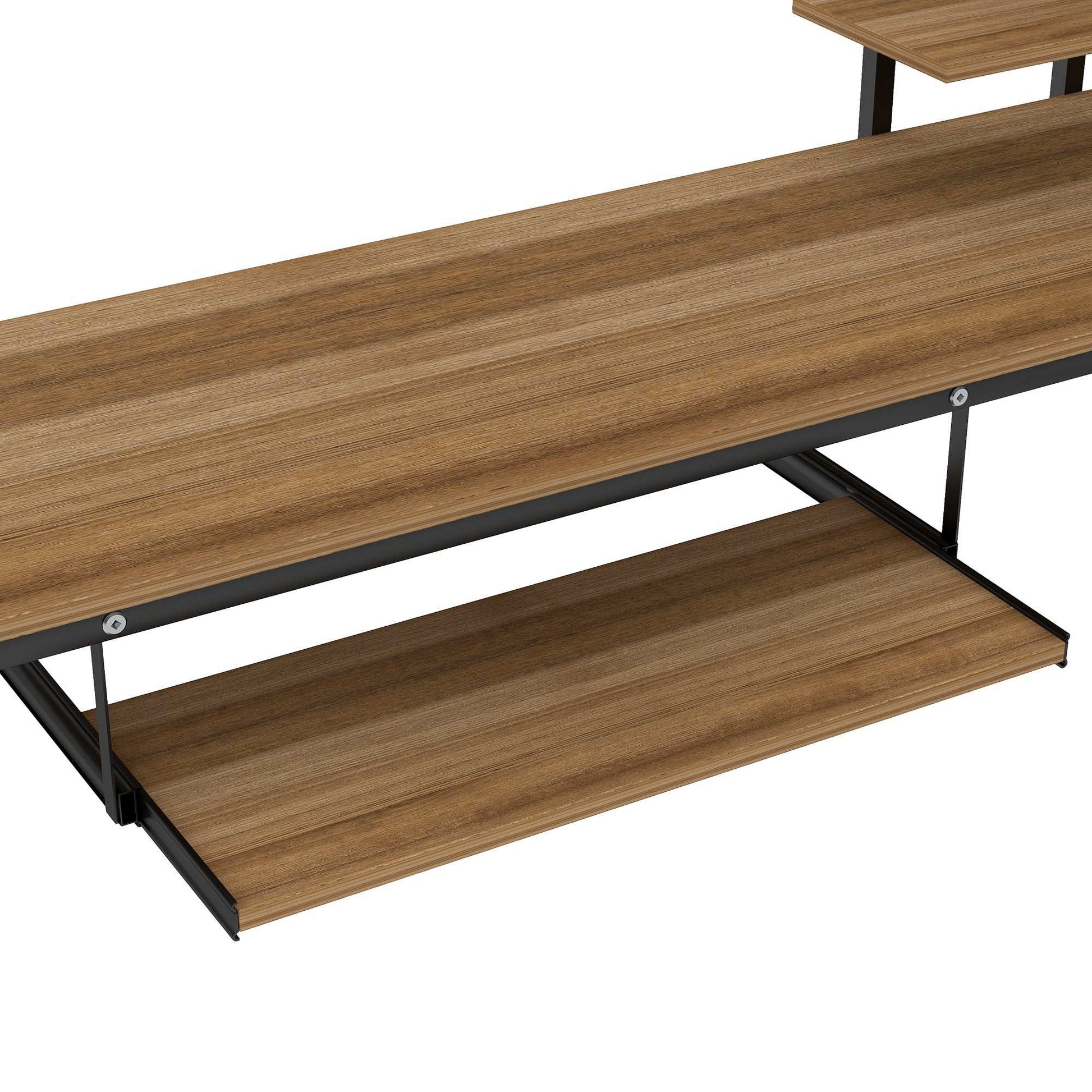 Loft Bed with Desk and Shelf , Space Saving Design,Twin(OLD SKU:MF193081AAB) - Free Shipping - Aurelia Clothing