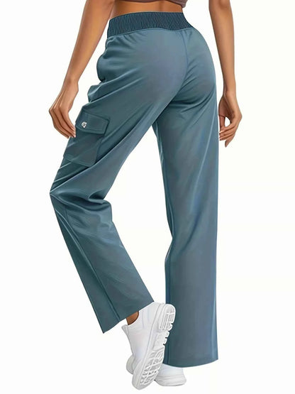 Active Pants with Drawstring Waist-Free Shipping - Aurelia Clothing