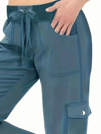 Active Pants with Drawstring Waist-Free Shipping - Aurelia Clothing