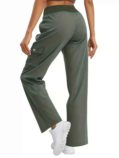 Active Pants with Drawstring Waist-Free Shipping - Aurelia Clothing