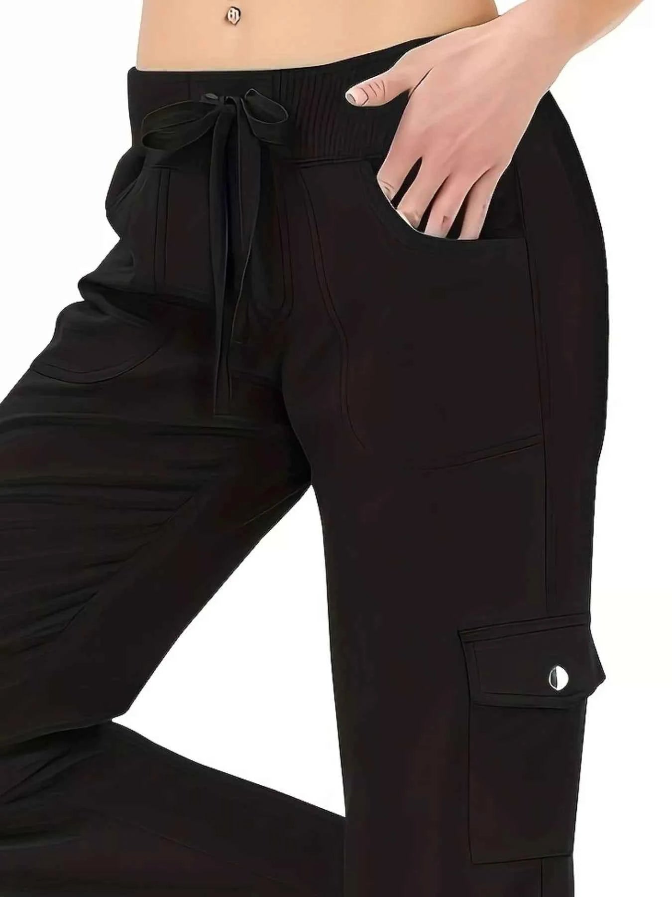 Active Pants with Drawstring Waist-Free Shipping - Aurelia Clothing