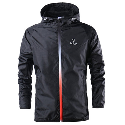 Spring Summer Mens Fashion Outerwear Windbreaker Men' S Thin Jackets Hooded Casual Sporting Coat Big Size - Free Shipping - Aurelia Clothing