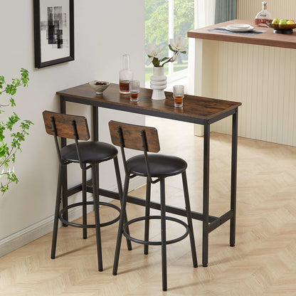 Bar Table Set with 2 Bar stools-Free Shipping - Aurelia Clothing