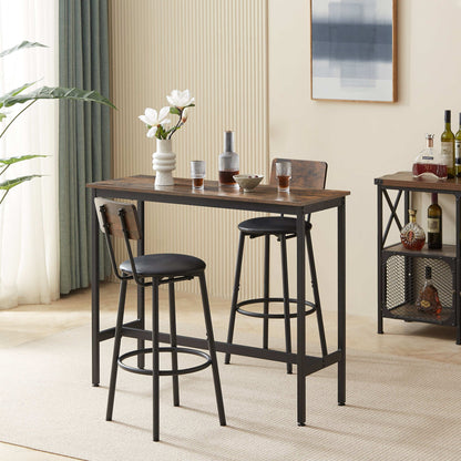Bar Table Set with 2 Bar stools-Free Shipping - Aurelia Clothing