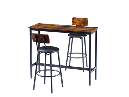 Bar Table Set with 2 Bar stools-Free Shipping - Aurelia Clothing
