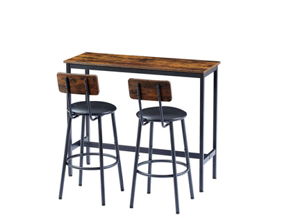 Bar Table Set with 2 Bar stools-Free Shipping - Aurelia Clothing