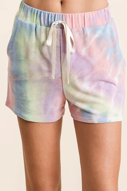 BiBi Tie Dye French Terry Hoodie Top and Bottom Set - Free Shipping - Aurelia Clothing