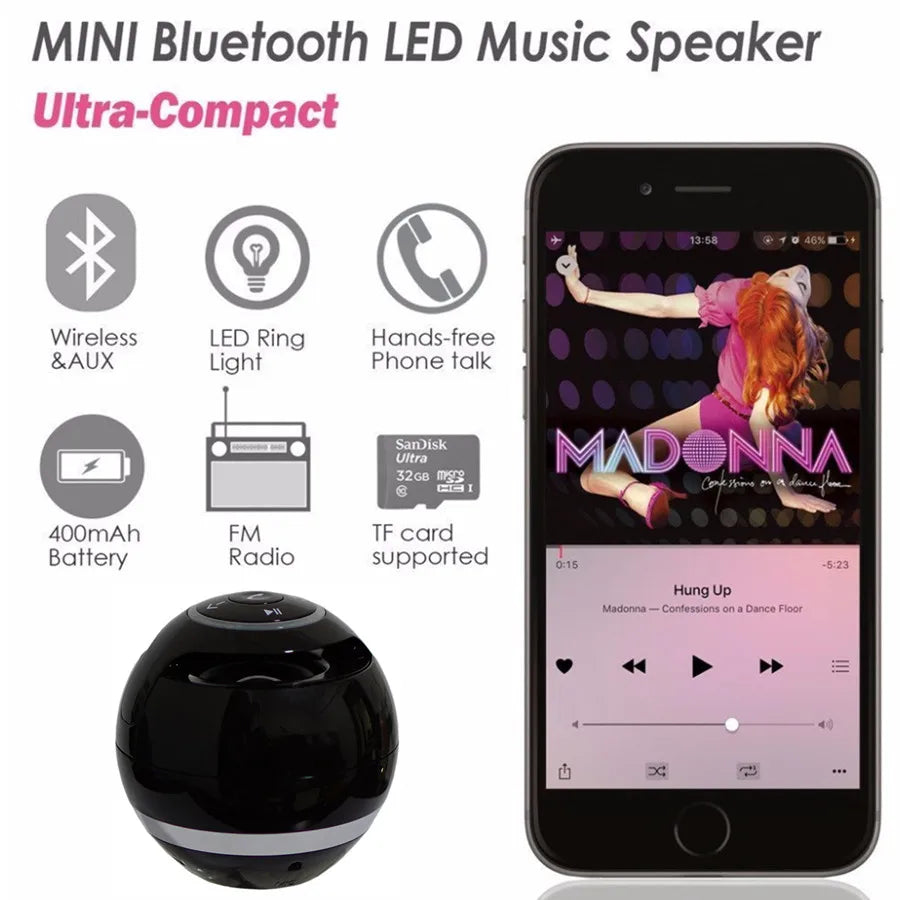 Bluetooth Speaker Mini Portable-Free Shipping - Aurelia Clothing