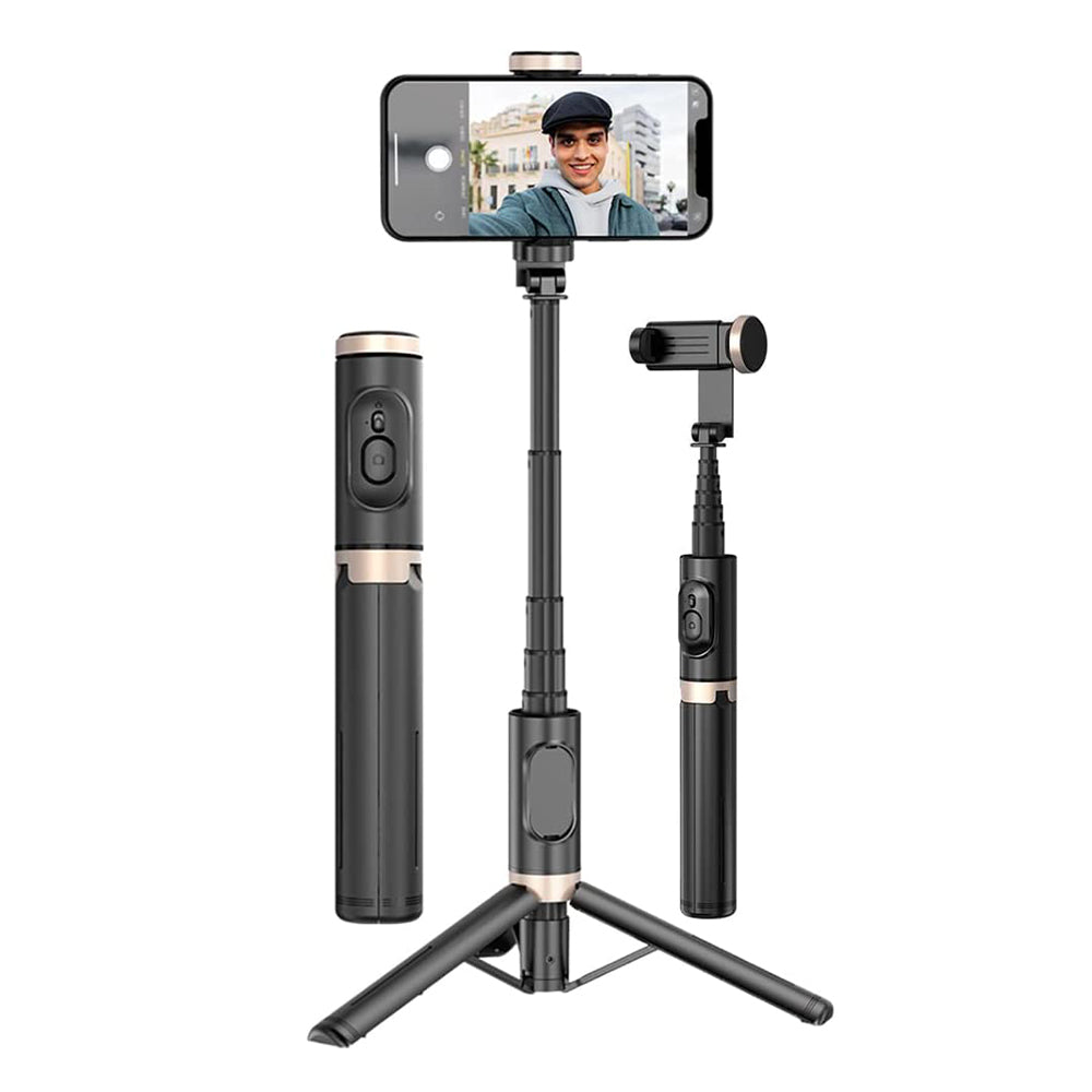 Bluetooth Wireless Handheld Selfie Stick Tripod Extendable Monopod with Remote- USB Rechargeable - Free Shipping - Aurelia Clothing