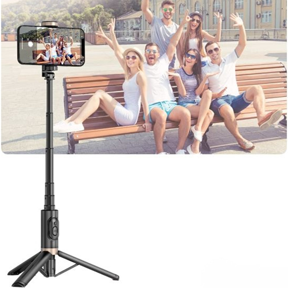 Bluetooth Wireless Handheld Selfie Stick Tripod Extendable Monopod with Remote- USB Rechargeable - Free Shipping - Aurelia Clothing