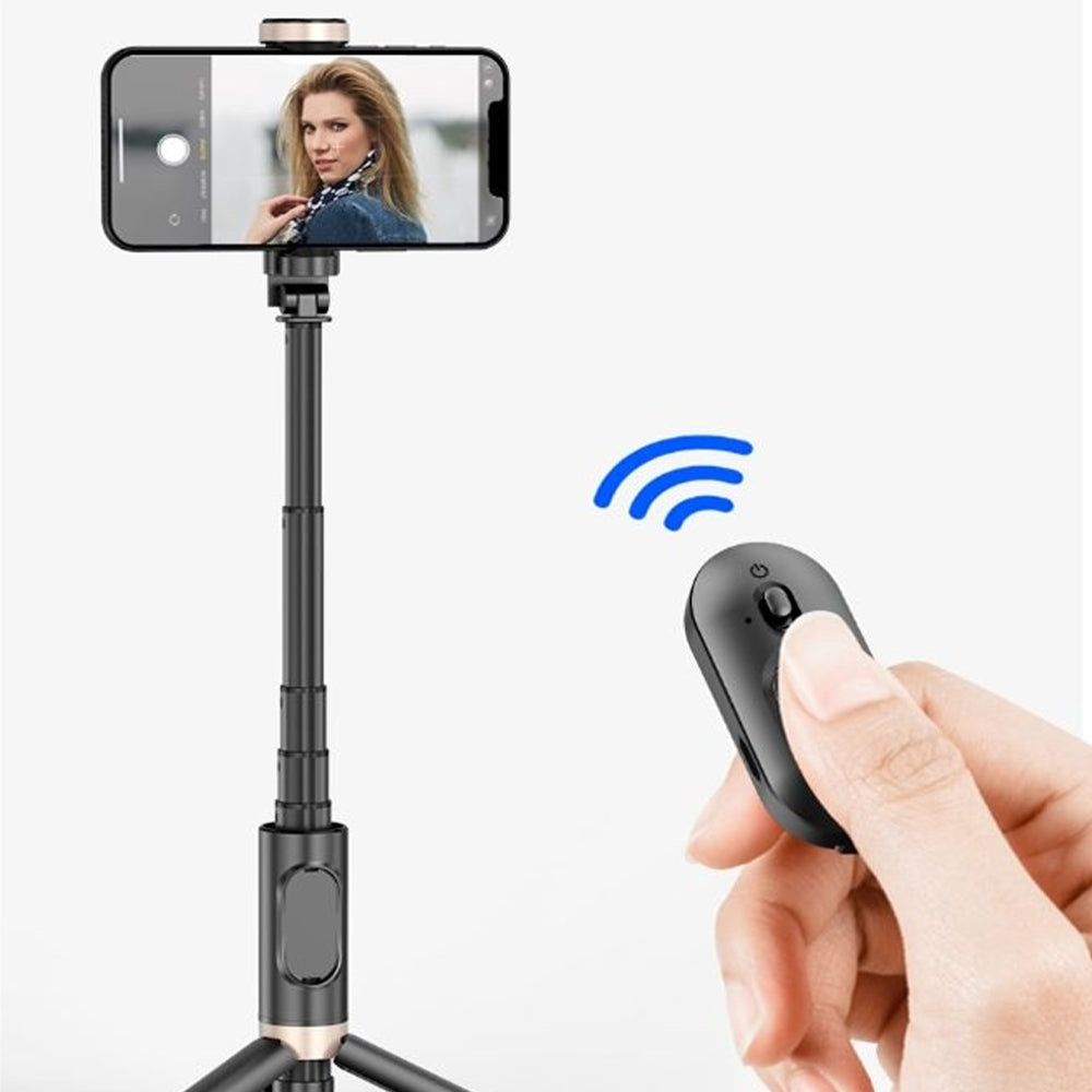 Bluetooth Wireless Handheld Selfie Stick Tripod Extendable Monopod with Remote- USB Rechargeable - Free Shipping - Aurelia Clothing