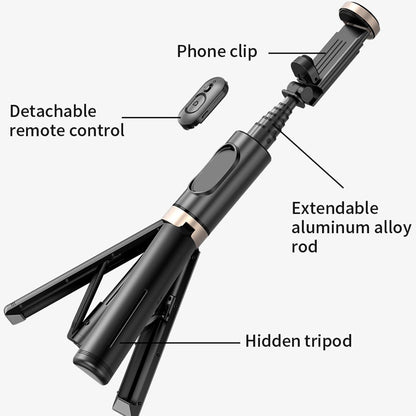 Bluetooth Wireless Handheld Selfie Stick Tripod Extendable Monopod with Remote- USB Rechargeable - Free Shipping - Aurelia Clothing