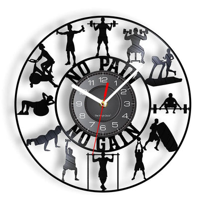 Bodybuilding Kettlebell GYM Sign Wall Clock - Free Shipping - Aurelia Clothing