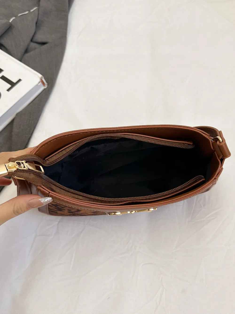 Bow Leopard PU Leather Handbag-Free Shipping - Aurelia Clothing