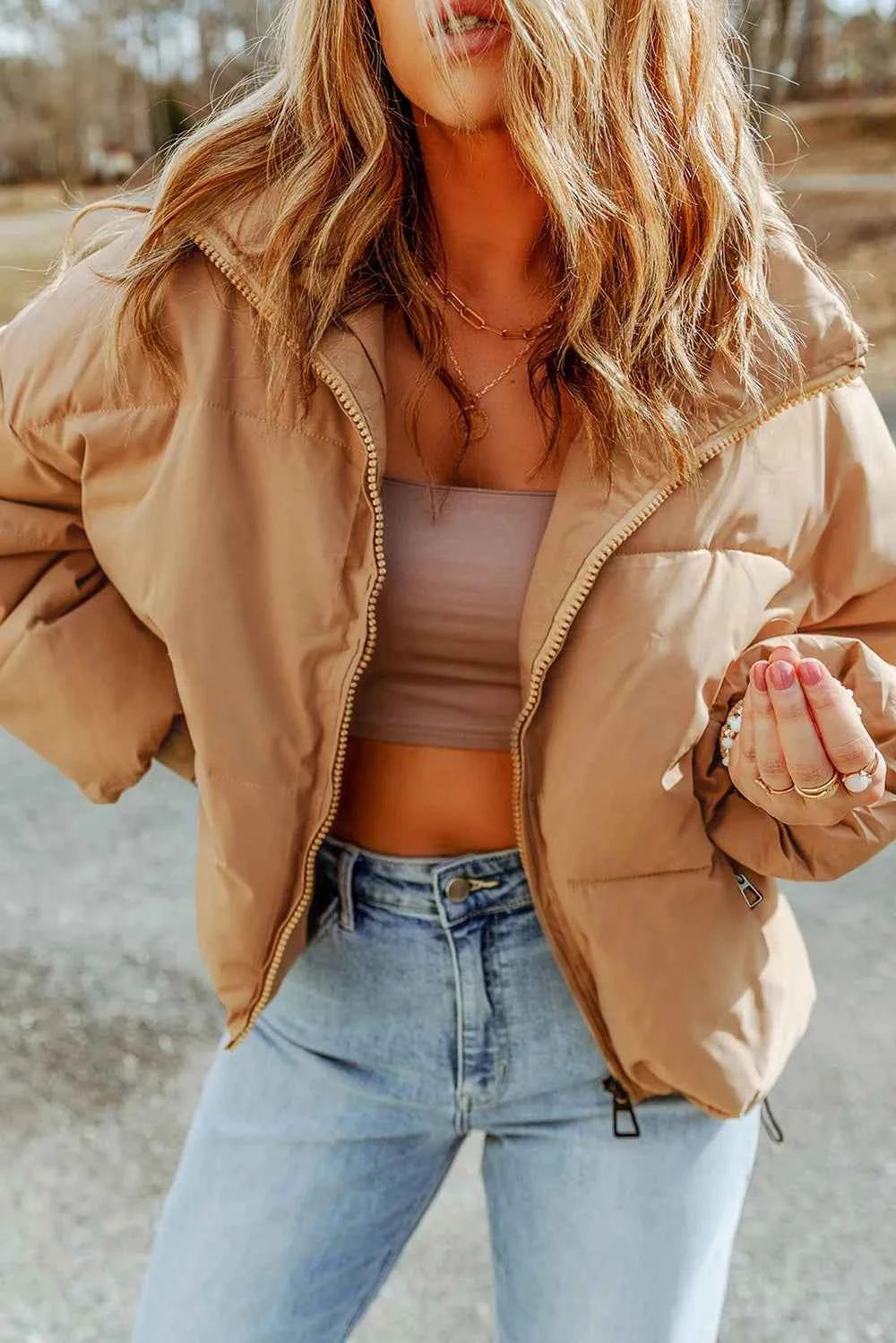 Coat with Pockets-Free Shipping - Aurelia Clothing