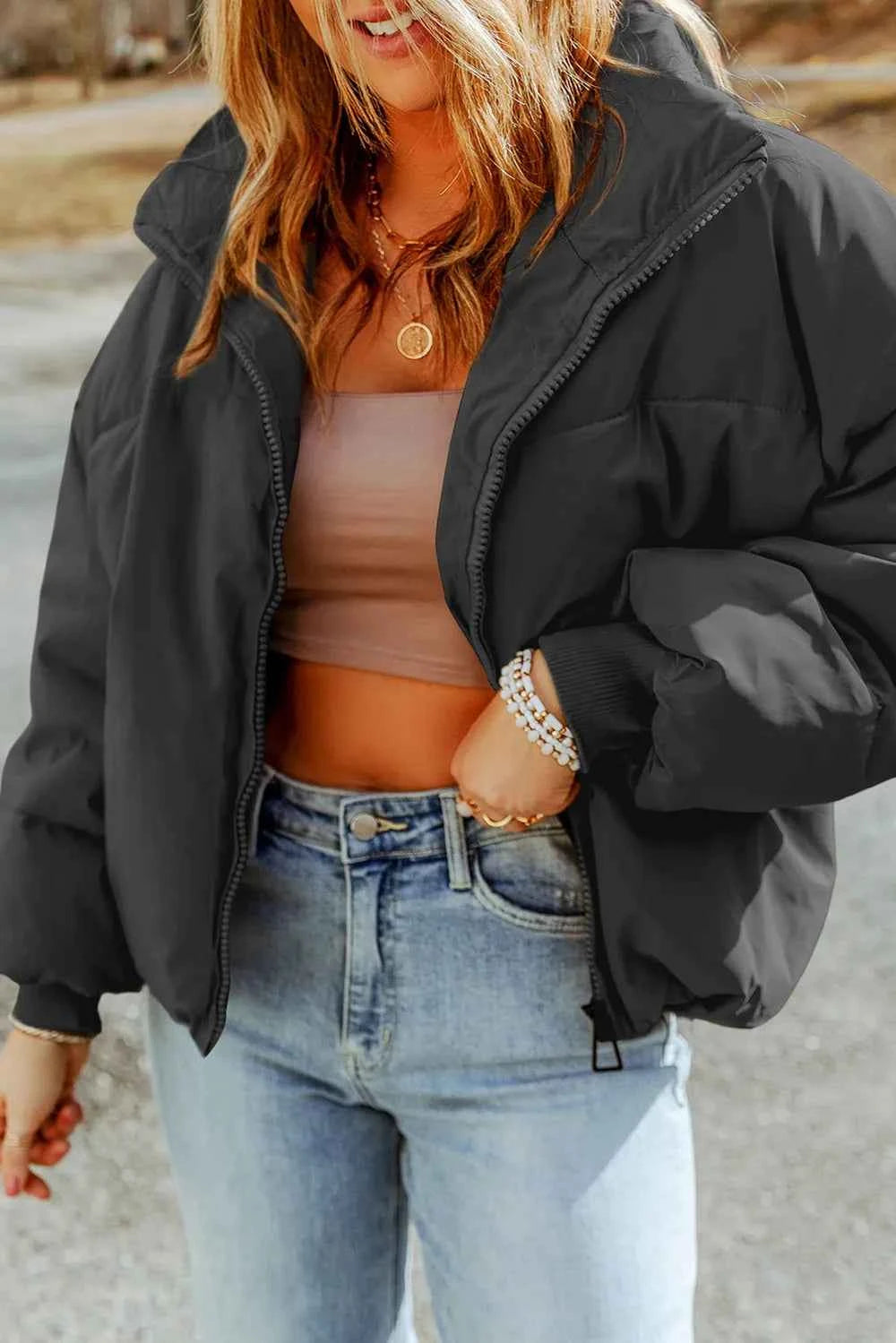 Coat with Pockets-Free Shipping - Aurelia Clothing