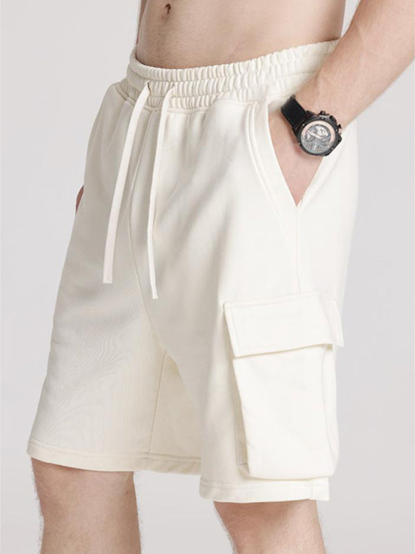 Contrasting Color Stitching Woven Casual Shorts- Free Shipping - Aurelia Clothing