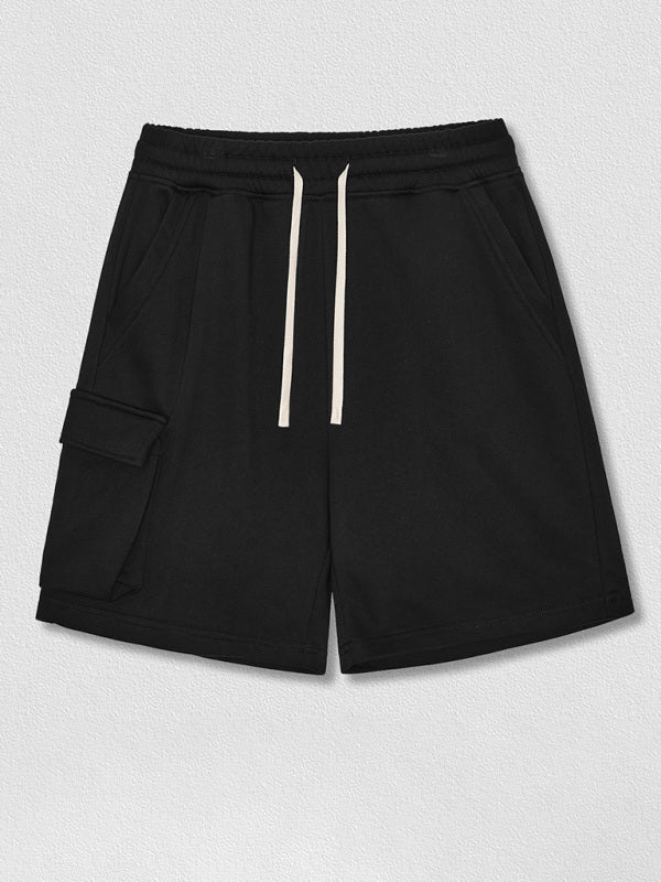 Contrasting Color Stitching Woven Casual Shorts- Free Shipping - Aurelia Clothing