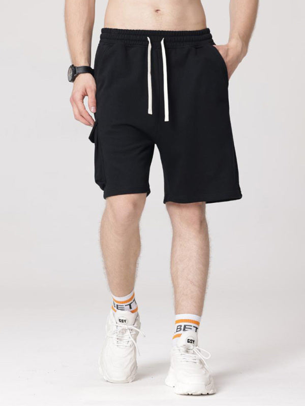 Contrasting Color Stitching Woven Casual Shorts- Free Shipping - Aurelia Clothing
