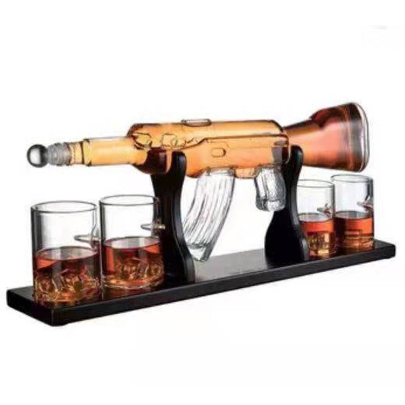 Crystal Glass AK47 Rifle Decanter-Free Shipping - Aurelia Clothing