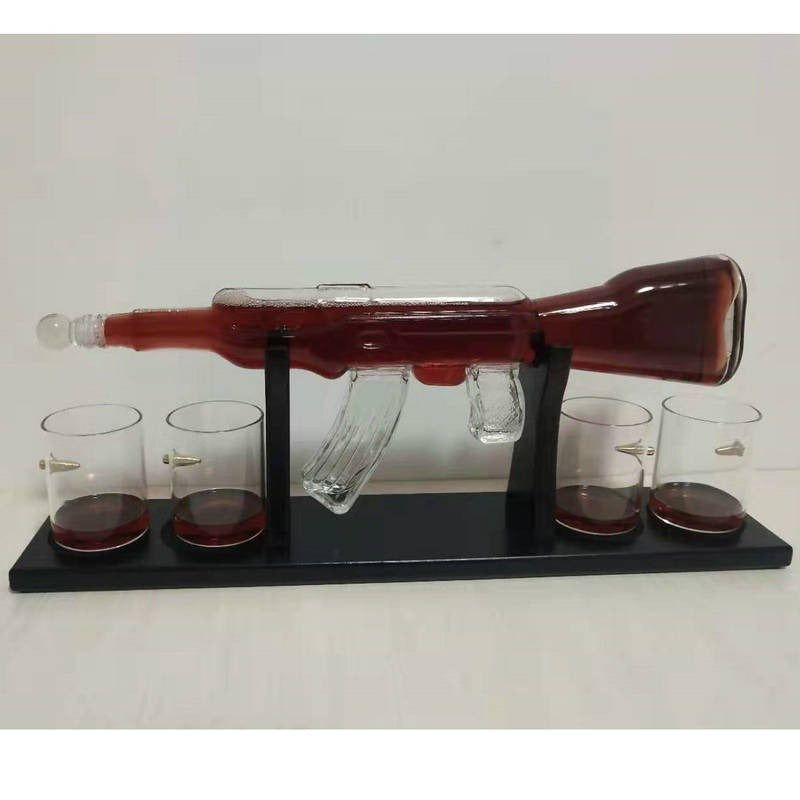 Crystal Glass AK47 Rifle Decanter-Free Shipping - Aurelia Clothing