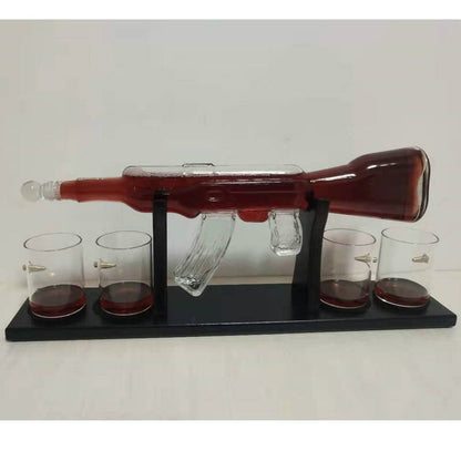 Crystal Glass AK47 Rifle Decanter-Free Shipping - Aurelia Clothing