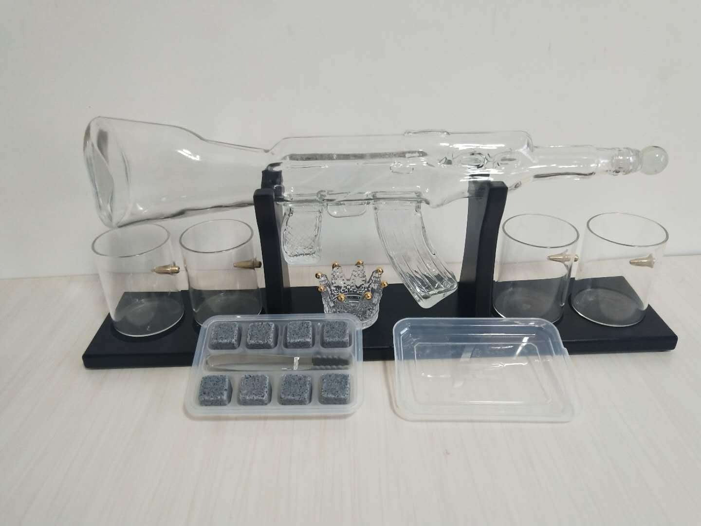 Crystal Glass AK47 Rifle Decanter-Free Shipping - Aurelia Clothing