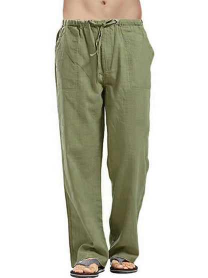 Drawsting Straight Leg Pants Plus Size-Free Shipping - Aurelia Clothing