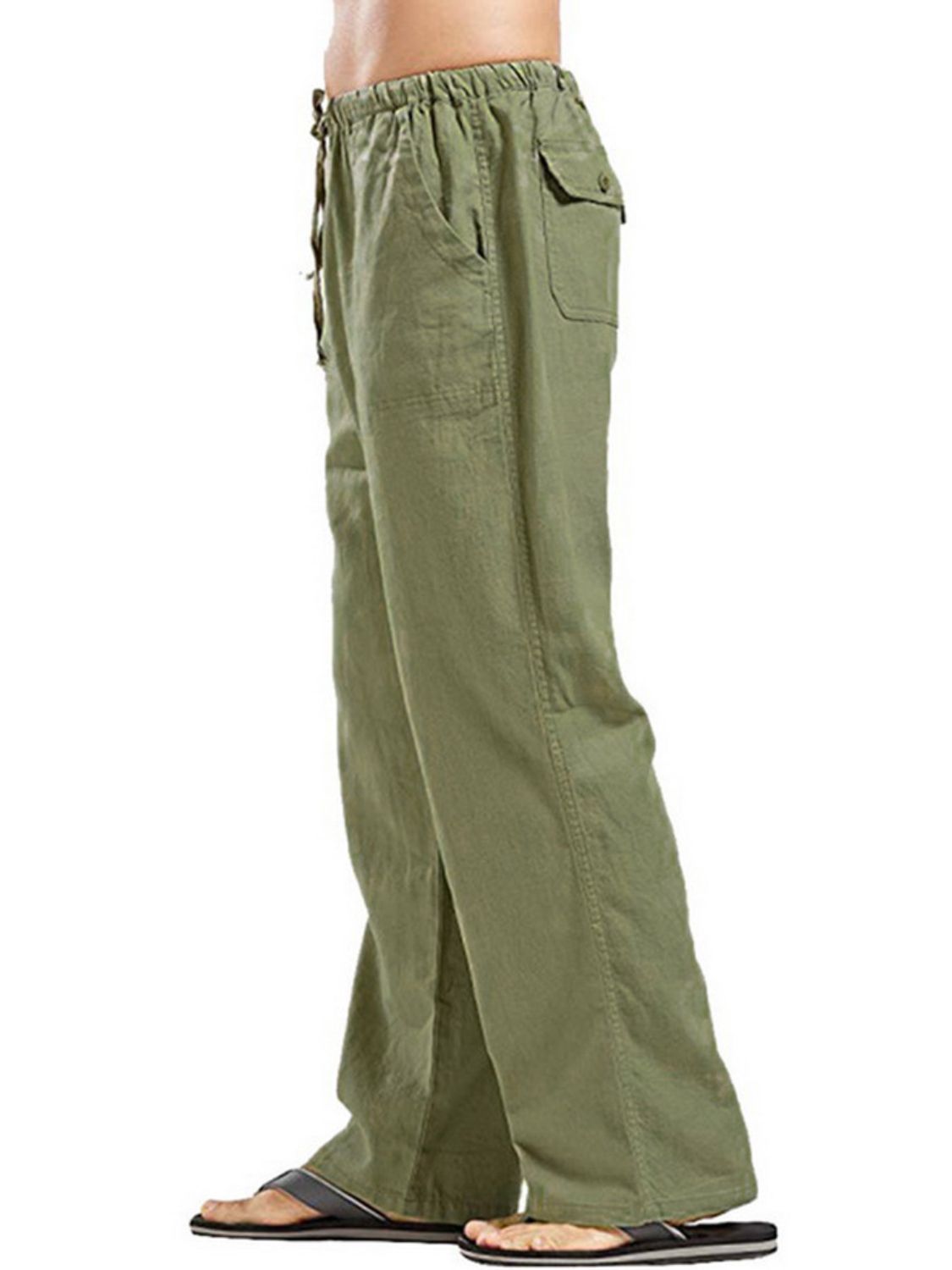 Drawsting Straight Leg Pants Plus Size-Free Shipping - Aurelia Clothing