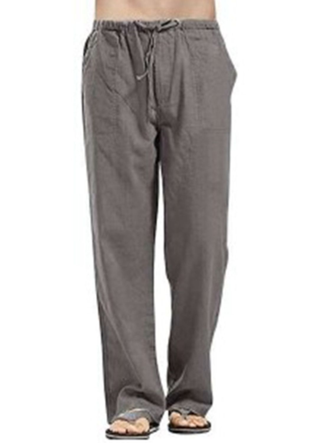 Drawsting Straight Leg Pants Plus Size-Free Shipping - Aurelia Clothing