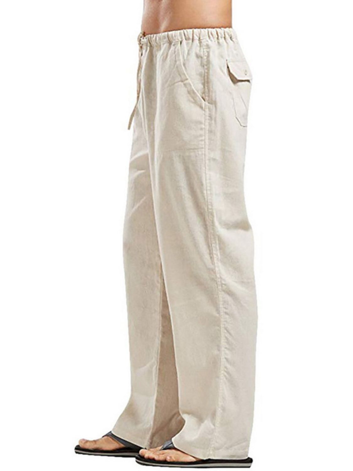 Drawsting Straight Leg Pants Plus Size-Free Shipping - Aurelia Clothing
