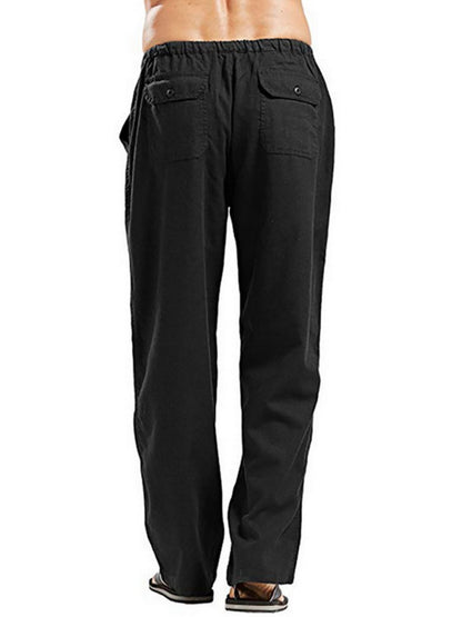 Drawsting Straight Leg Pants Plus Size-Free Shipping - Aurelia Clothing