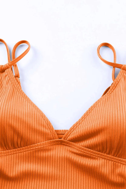 Drawstring Plunge One-Piece Swimwear-Free Shipping - Aurelia Clothing
