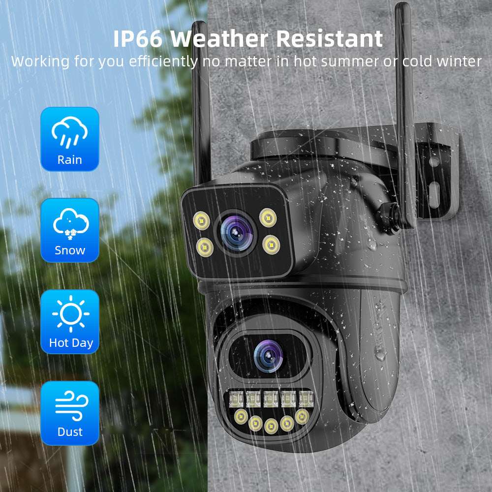 Dual screen wireless 360 degree mobile remote outdoor WiFi camera monitoring - Free Shipping - Aurelia Clothing