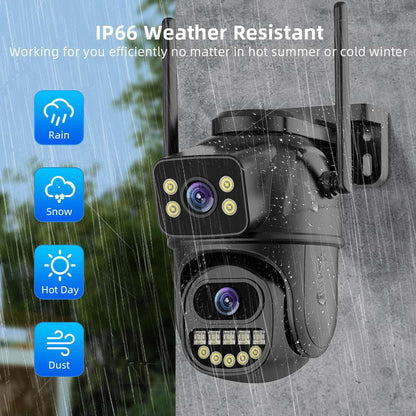 Dual screen wireless 360 degree mobile remote outdoor WiFi camera monitoring - Free Shipping - Aurelia Clothing