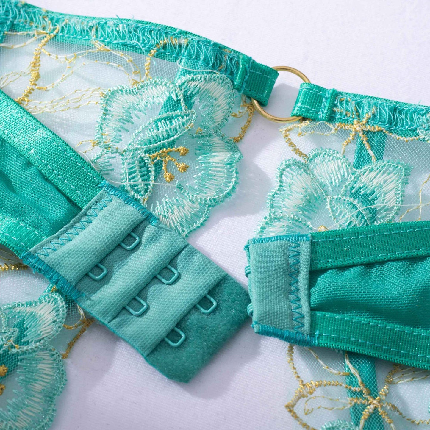 Elegant Feminine Lingerie Embroidered Set - Free Shipping - Aurelia Clothing