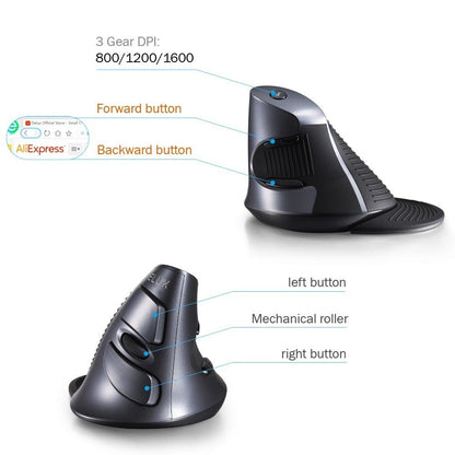 Ergonomic Vertical Wireless Mouse-Free Shipping - Aurelia Clothing