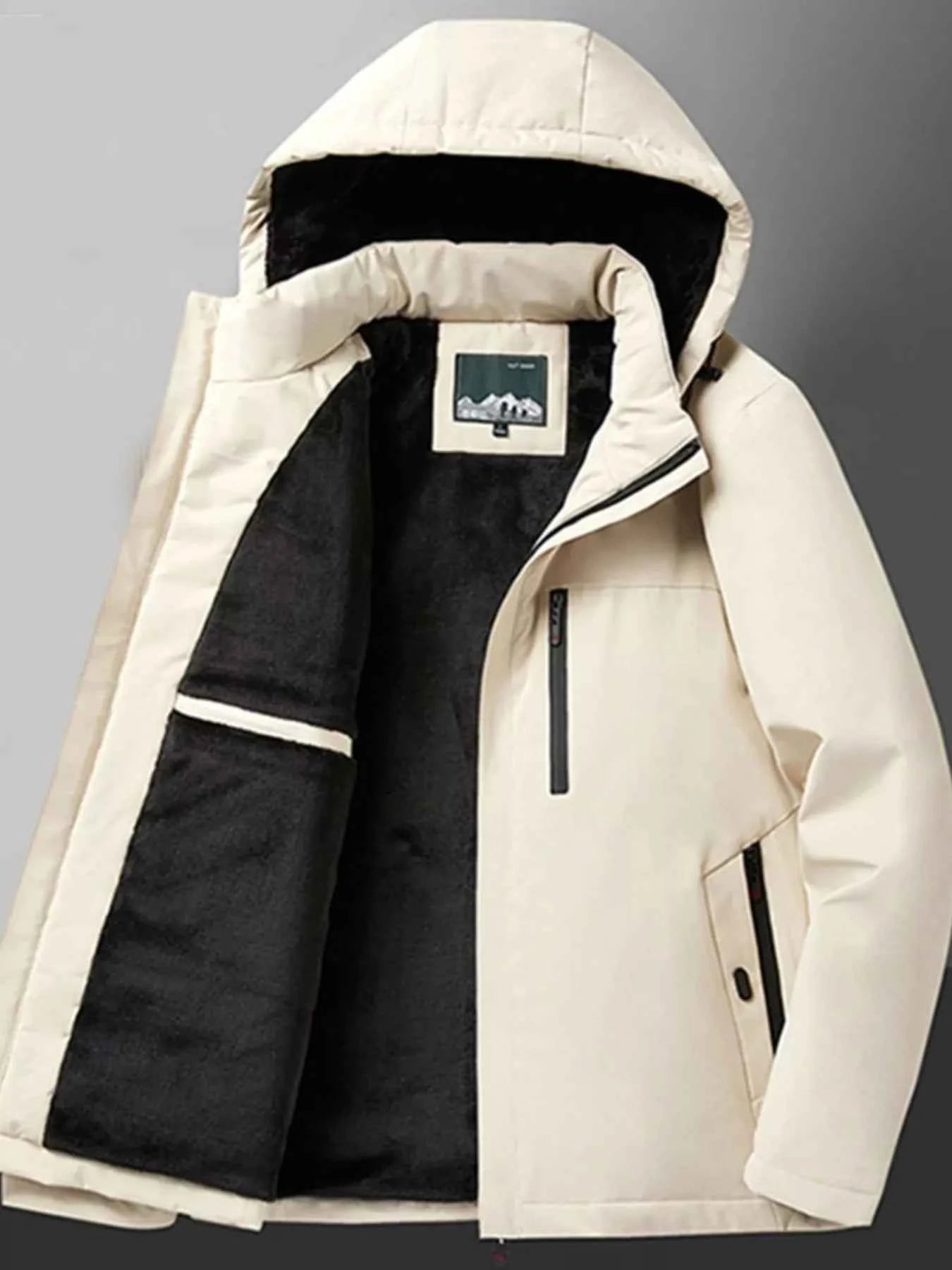 Fleece Lined Hooded Winter Coat-Free Shipping - Aurelia Clothing