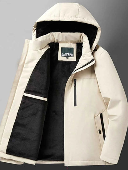 Fleece Lined Hooded Winter Coat-Free Shipping - Aurelia Clothing