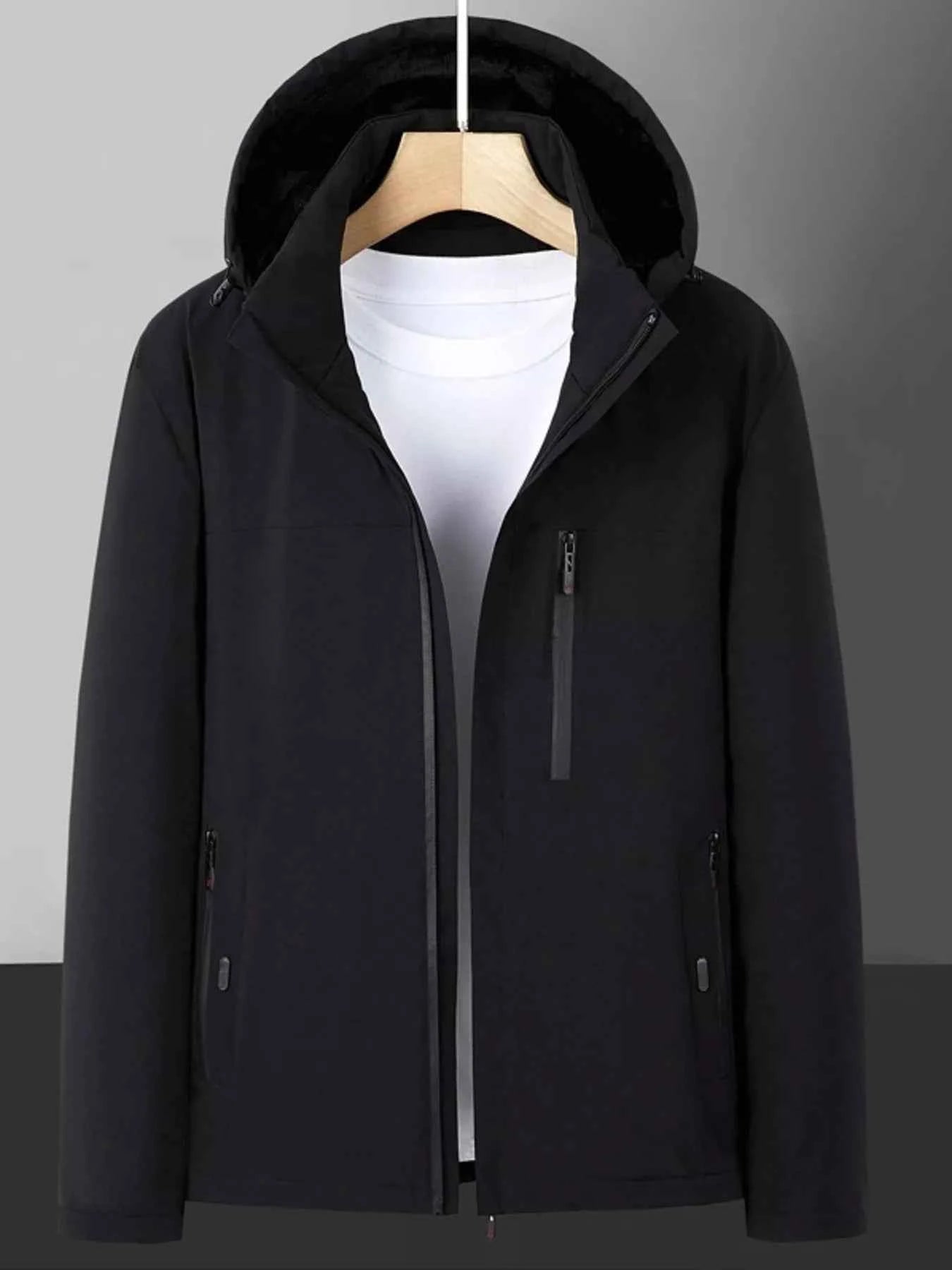 Fleece Lined Hooded Winter Coat-Free Shipping - Aurelia Clothing