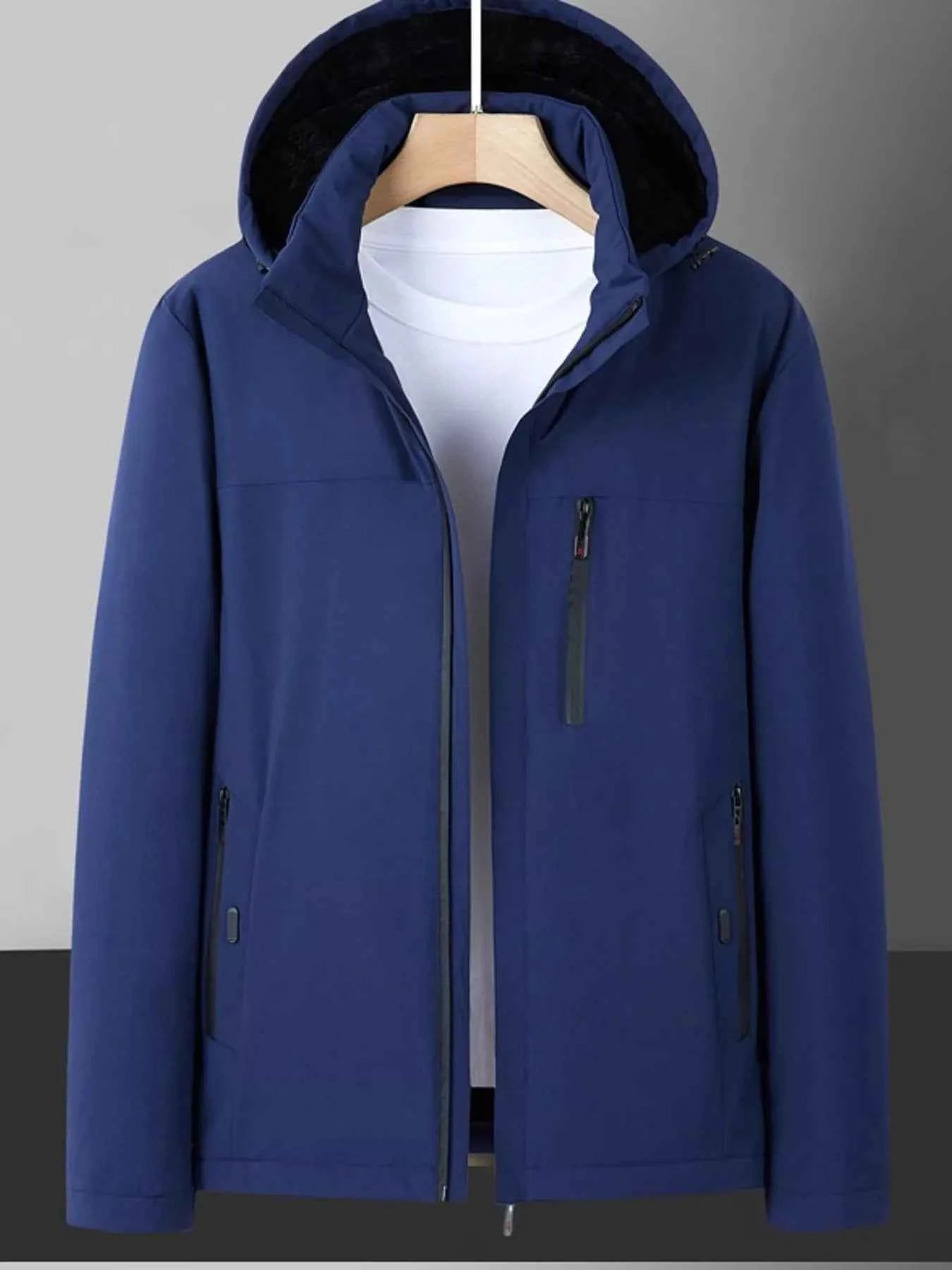 Fleece Lined Hooded Winter Coat-Free Shipping - Aurelia Clothing