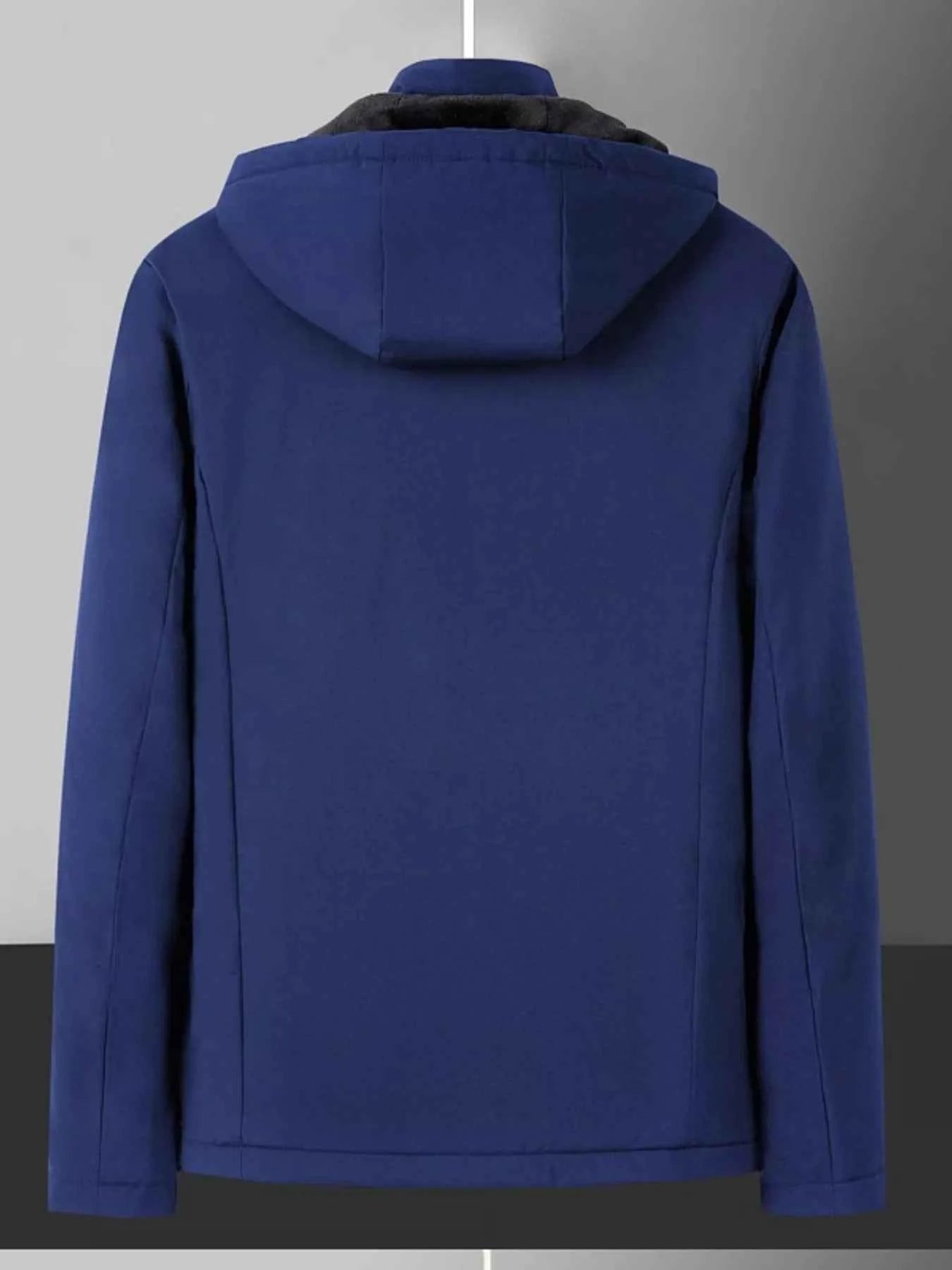 Fleece Lined Hooded Winter Coat-Free Shipping - Aurelia Clothing
