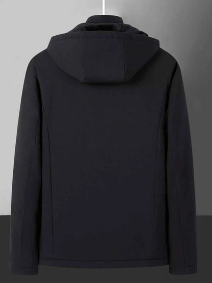Fleece Lined Hooded Winter Coat-Free Shipping - Aurelia Clothing