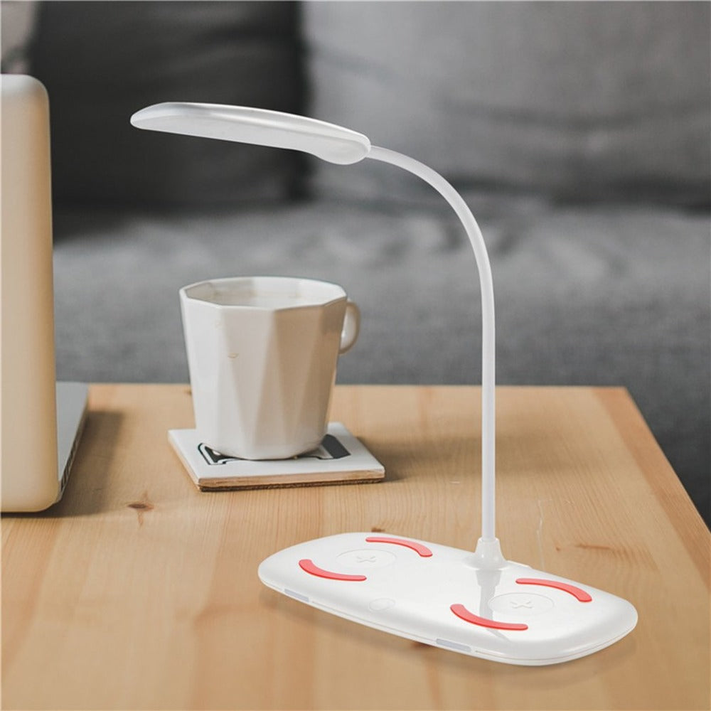 Folding LED Desk Lamp Night Light Smart Folding Touch Adjust Reading Table Lamp Folding Led Lamp Charged For Mobile Phones - Free Shipping - Aurelia Clothing