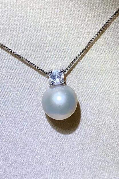 Freshwater Pearl 925 Sterling Silver Necklace - Aurelia Clothing
