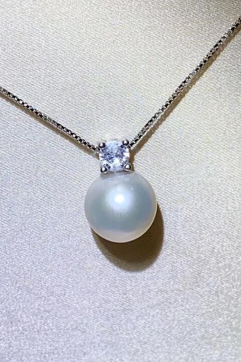 Freshwater Pearl 925 Sterling Silver Necklace - Aurelia Clothing