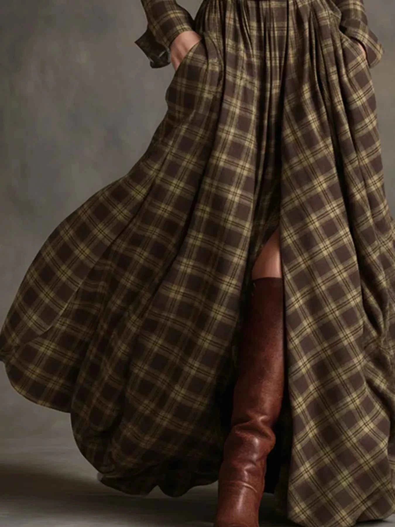 Front Maxi Shirt Dress-Free Shipping - Aurelia Clothing