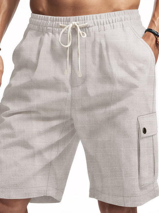 Full Size Drawstring Shorts with Pockets Plus Size-Free Shipping - Aurelia Clothing
