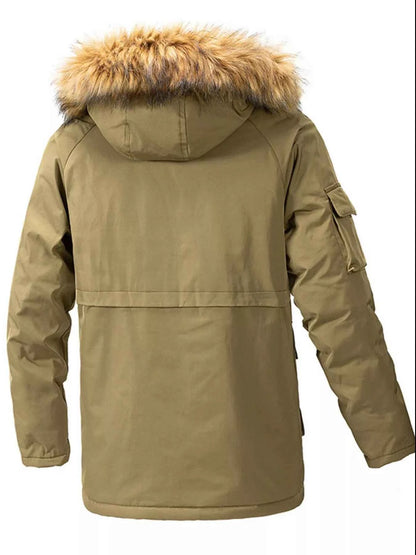 Fur Hooded Winter Parka Coat-Free Shipping - Aurelia Clothing