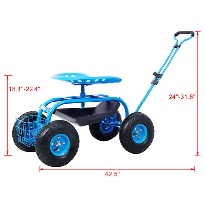 Garden Scooter Garden Cart Seat-Free Shipping - Aurelia Clothing